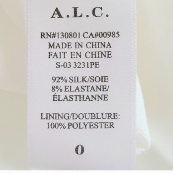 A.L.C. Brien NWT Skirt Black White Floral Print Stretch Silk Flouncy Mini Skirt - Picture 4 of 9